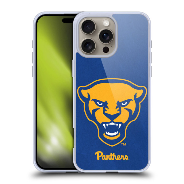 University Of Pittsburgh University of Pittsburgh Art Head Logo Soft Gel Case for Apple iPhone 16 Pro Max