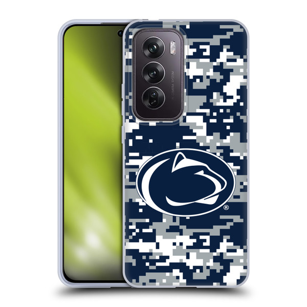 Pennsylvania State University PSU The Pennsylvania State University Digital Camouflage Soft Gel Case for OPPO Reno12 Pro 5G