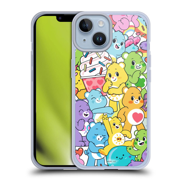 Care Bears Sweet And Savory Character Pattern Soft Gel Case for Apple iPhone 14