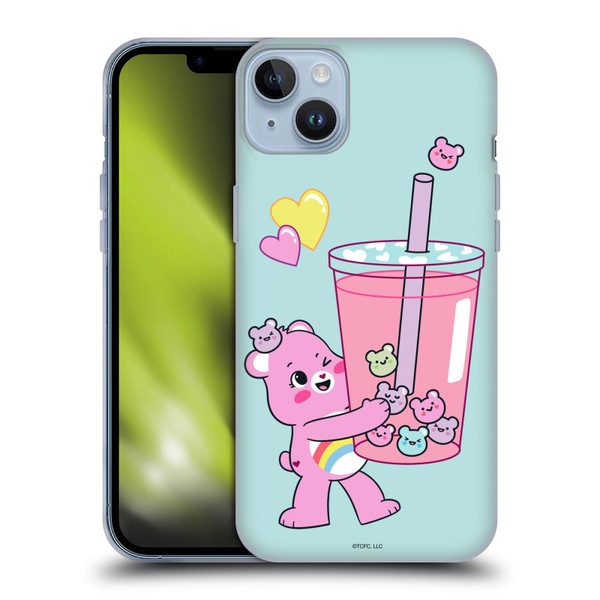 Care Bears Sweet And Savory Cheer Drink Soft Gel Case for Apple iPhone 14 Plus