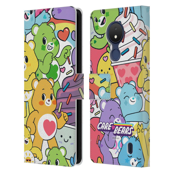 Care Bears Sweet And Savory Character Pattern Leather Book Wallet Case Cover For Nokia C21