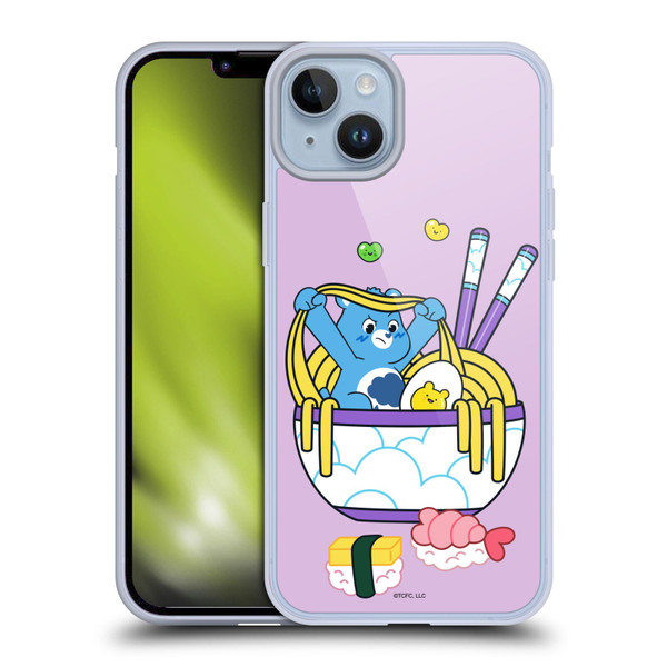 Care Bears Sweet And Savory Grumpy Ramen Sushi Soft Gel Case for Apple iPhone 14 Plus
