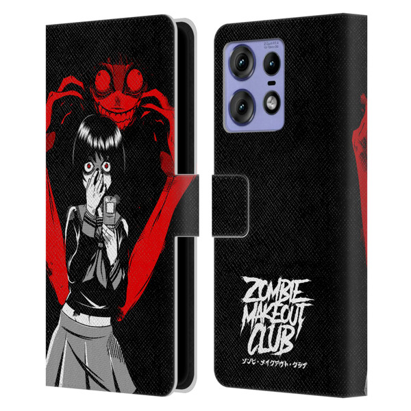 Zombie Makeout Club Art Selfie Leather Book Wallet Case Cover For Motorola Edge 50 Pro