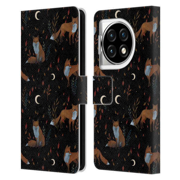 Episodic Drawing Art Foxes Pattern Leather Book Wallet Case Cover For OPPO OnePlus Ace 3 5G