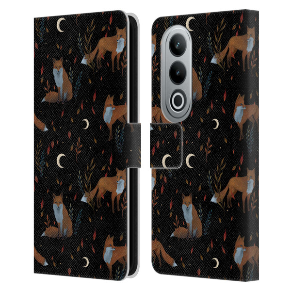 Episodic Drawing Art Foxes Pattern Leather Book Wallet Case Cover For OPPO OnePlus Ace 3V 5G