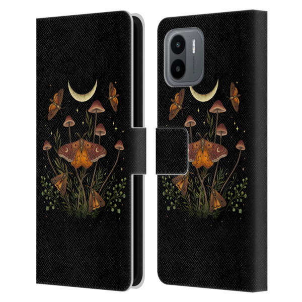 Episodic Drawing Illustration Animals Autumn Light Underwings Leather Book Wallet Case Cover For Xiaomi Redmi A2