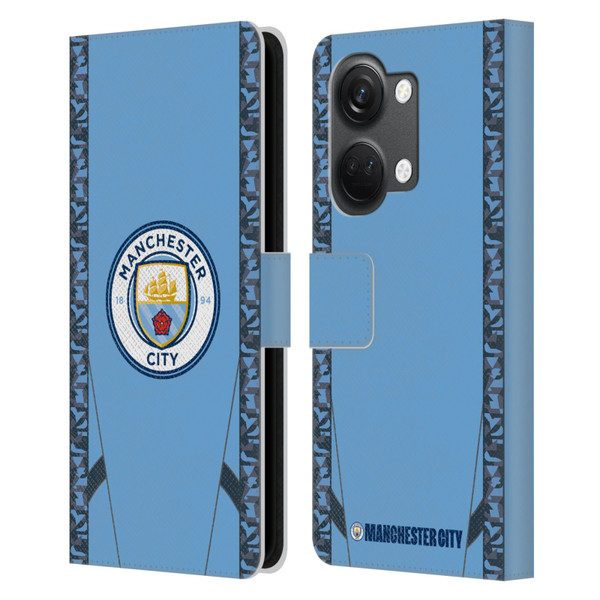 Manchester City Man City FC 2024/25 Badge Kit Home Leather Book Wallet Case Cover For OnePlus Nord 3 5G