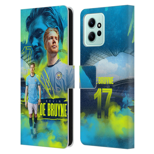 Manchester City Man City FC 2024/25 First Team Kevin De Bruyne Leather Book Wallet Case Cover For Xiaomi Redmi 12