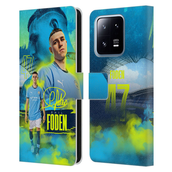 Manchester City Man City FC 2024/25 First Team Phil Foden Leather Book Wallet Case Cover For Xiaomi 13 Pro 5G