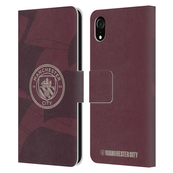 Manchester City Man City FC 2024/25 Badge Kit Third Leather Book Wallet Case Cover For Apple iPhone XR