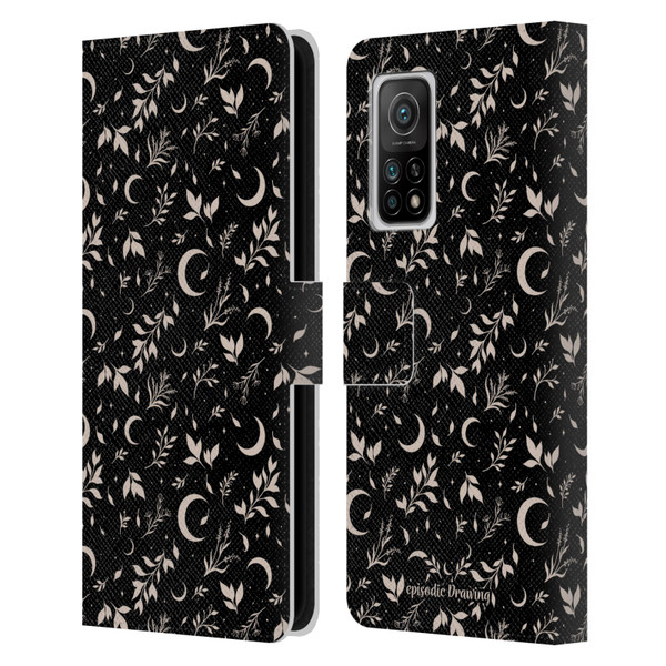Episodic Drawing Florals & Serpents Moon Garden Leather Book Wallet Case Cover For Xiaomi Mi 10T 5G