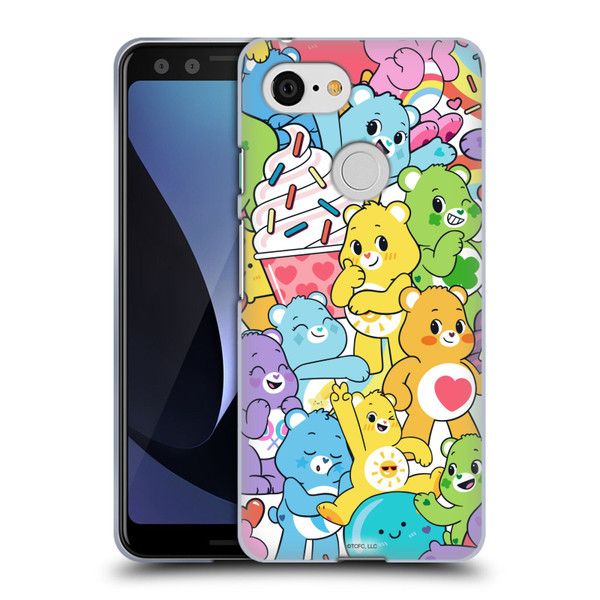 Care Bears Sweet And Savory Character Pattern Soft Gel Case for Google Pixel 3