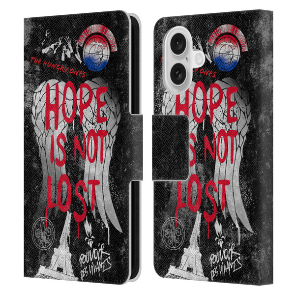 The Walking Dead: Daryl Dixon Graphics Hope Is Not Lost Leather Book Wallet Case Cover For Apple iPhone 16