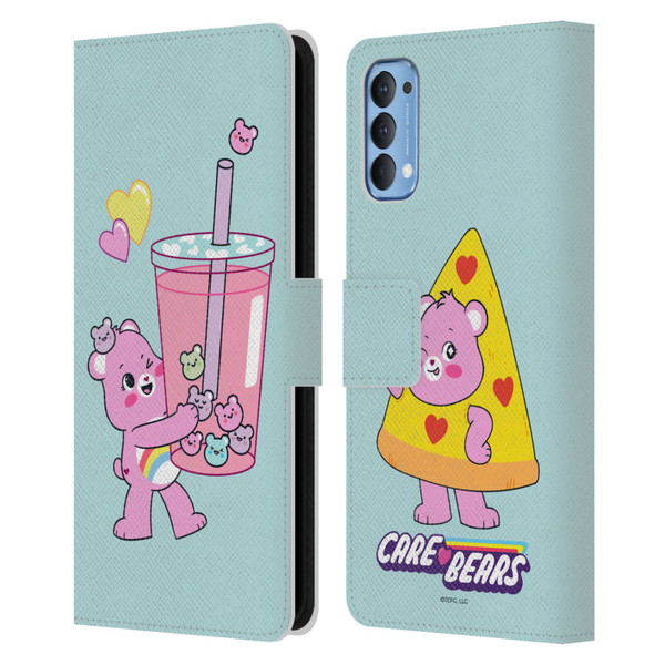 Care Bears Sweet And Savory Cheer Drink Leather Book Wallet Case Cover For OPPO Reno 4 5G