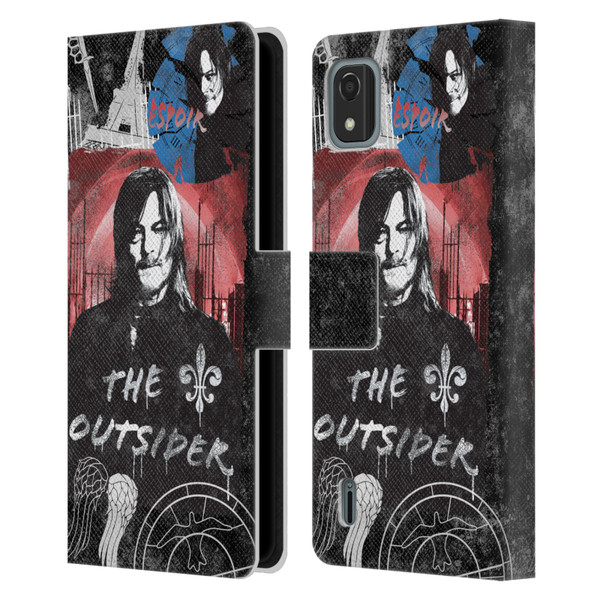 The Walking Dead: Daryl Dixon Graphics The Outsider Leather Book Wallet Case Cover For Nokia C2 2nd Edition