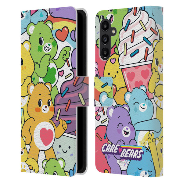 Care Bears Sweet And Savory Character Pattern Leather Book Wallet Case Cover For Samsung Galaxy A13 5G (2021)