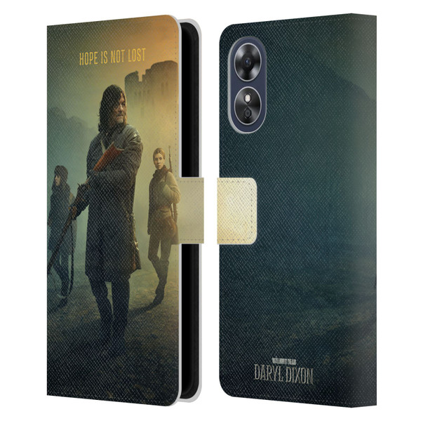The Walking Dead: Daryl Dixon Key Art Group Leather Book Wallet Case Cover For OPPO A17