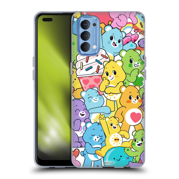 Care Bears Sweet And Savory Character Pattern Soft Gel Case for OPPO Reno 4 5G