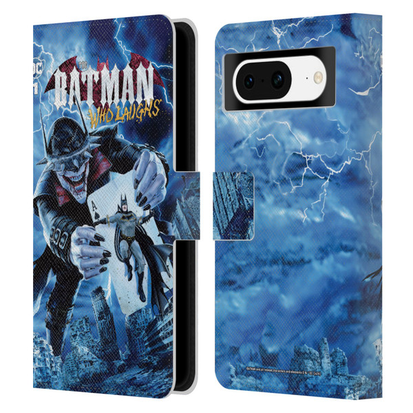 Batman DC Comics 90th Anniversary Comic Books The Batman Who Laughs Leather Book Wallet Case Cover For Google Pixel 8