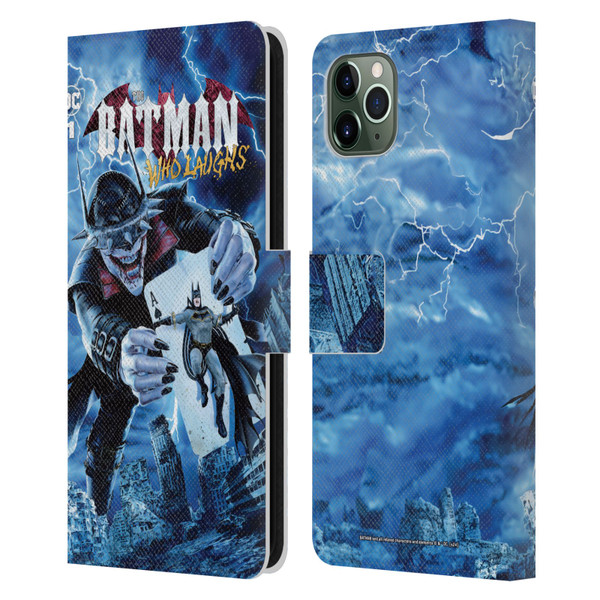 Batman DC Comics 90th Anniversary Comic Books The Batman Who Laughs Leather Book Wallet Case Cover For Apple iPhone 11 Pro Max