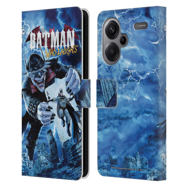 Batman DC Comics 90th Anniversary Comic Books The Batman Who Laughs Leather Book Wallet Case Cover For Xiaomi Redmi Note 13 Pro Plus 5G