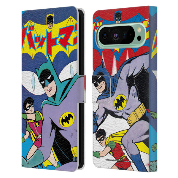 Batman DC Comics Bat-Manga! Comic Book Cover Leather Book Wallet Case Cover For Google Pixel 9 Pro XL
