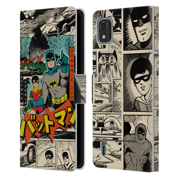 Batman DC Comics Bat-Manga! Collage Leather Book Wallet Case Cover For Nokia C2 2nd Edition