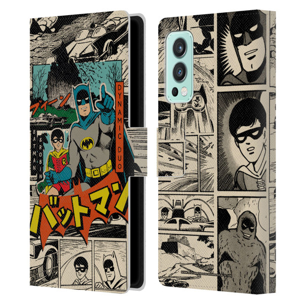 Batman DC Comics Bat-Manga! Collage Leather Book Wallet Case Cover For OnePlus Nord 2 5G