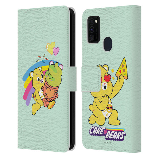 Care Bears Sweet And Savory Funshine Ice Cream Leather Book Wallet Case Cover For Samsung Galaxy M30s (2019)/M21 (2020)