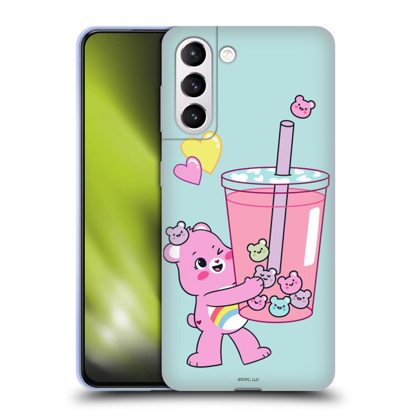 Care Bears Sweet And Savory Cheer Drink Soft Gel Case for Samsung Galaxy S21+ 5G