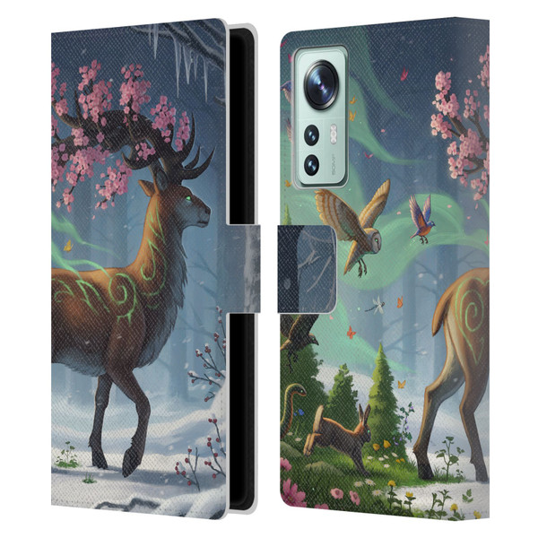 Jonas "JoJoesArt" Jödicke Fantasy Forest Springbringer Leather Book Wallet Case Cover For Xiaomi 12