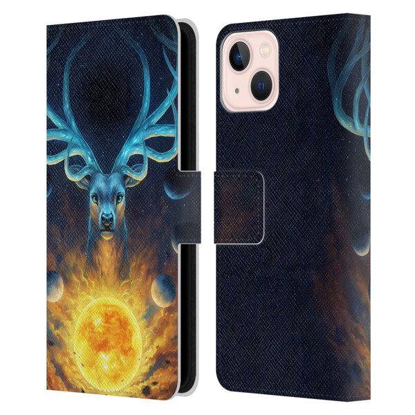 Jonas "JoJoesArt" Jödicke Wildlife 2 Celestial Leather Book Wallet Case Cover For Apple iPhone 13