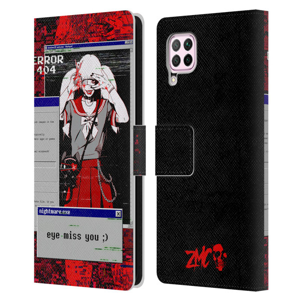 Zombie Makeout Club Graphics Eye Miss You Leather Book Wallet Case Cover For Huawei Nova 6 SE / P40 Lite
