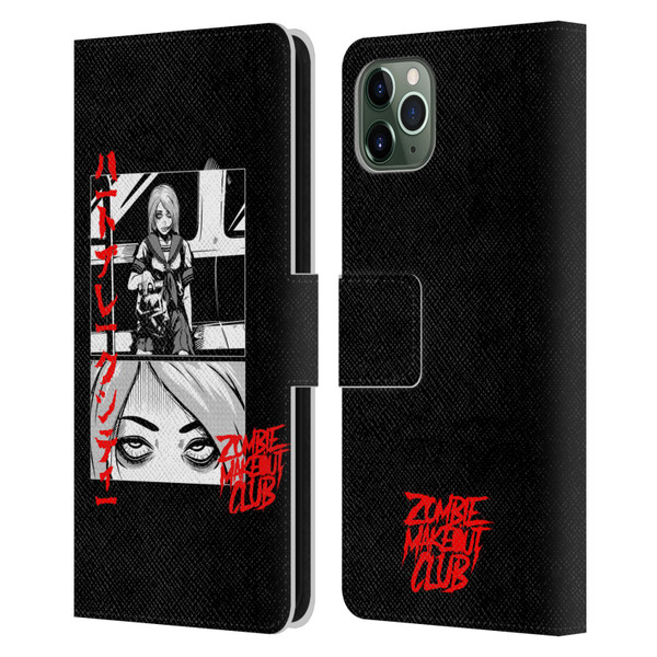 Zombie Makeout Club Graphics Comic Strip Leather Book Wallet Case Cover For Apple iPhone 11 Pro Max