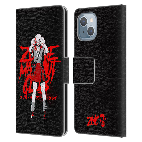 Zombie Makeout Club Graphics Uniform Leather Book Wallet Case Cover For Apple iPhone 14