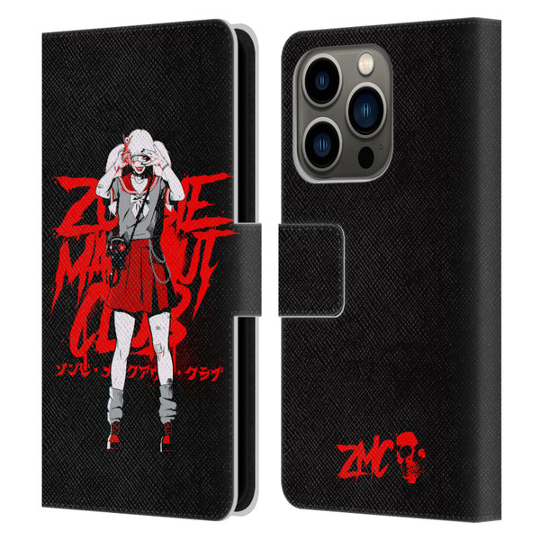 Zombie Makeout Club Graphics Uniform Leather Book Wallet Case Cover For Apple iPhone 14 Pro