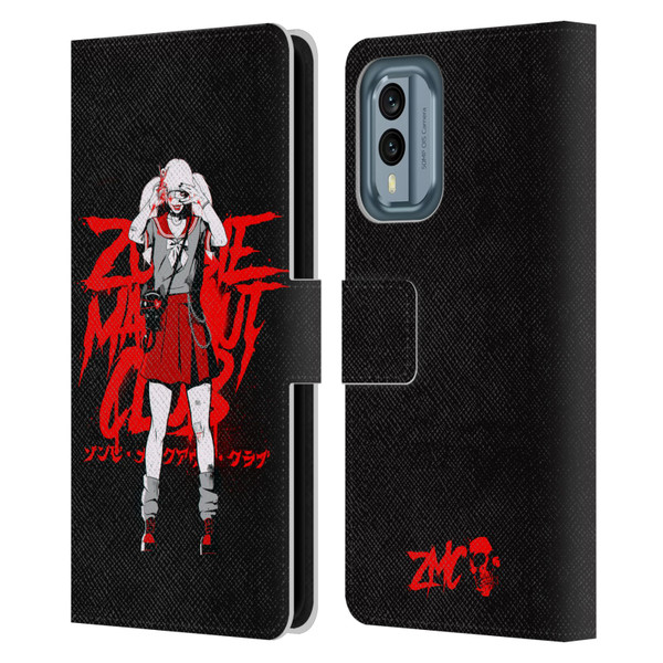 Zombie Makeout Club Graphics Uniform Leather Book Wallet Case Cover For Nokia X30