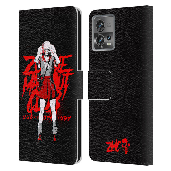 Zombie Makeout Club Graphics Uniform Leather Book Wallet Case Cover For Motorola Moto Edge 30 Fusion