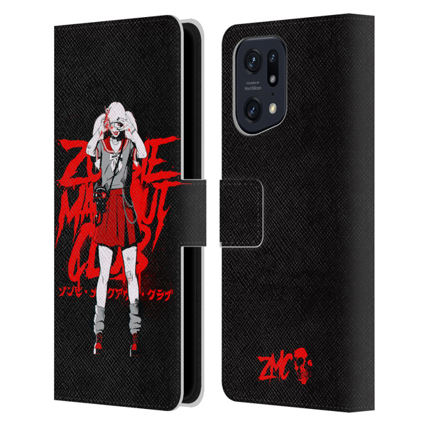 Zombie Makeout Club Graphics Uniform Leather Book Wallet Case Cover For OPPO Find X5