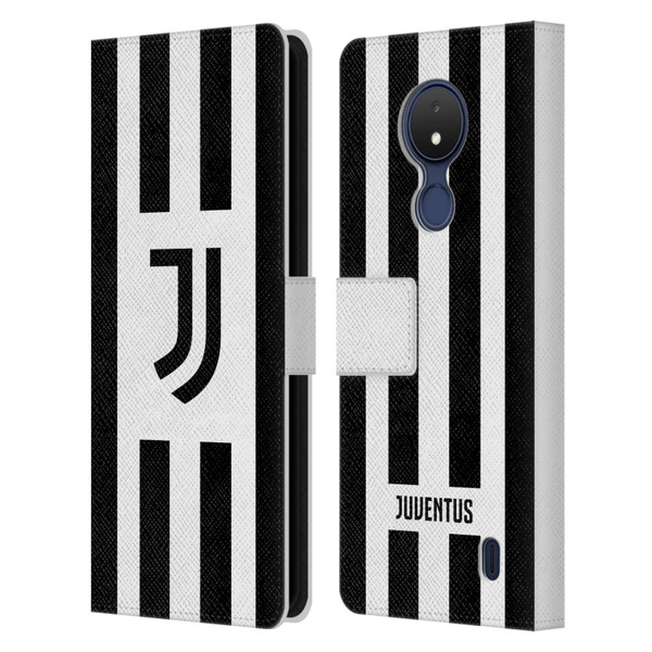 Juventus Football Club 2024/25 Kit Home Leather Book Wallet Case Cover For Nokia C21