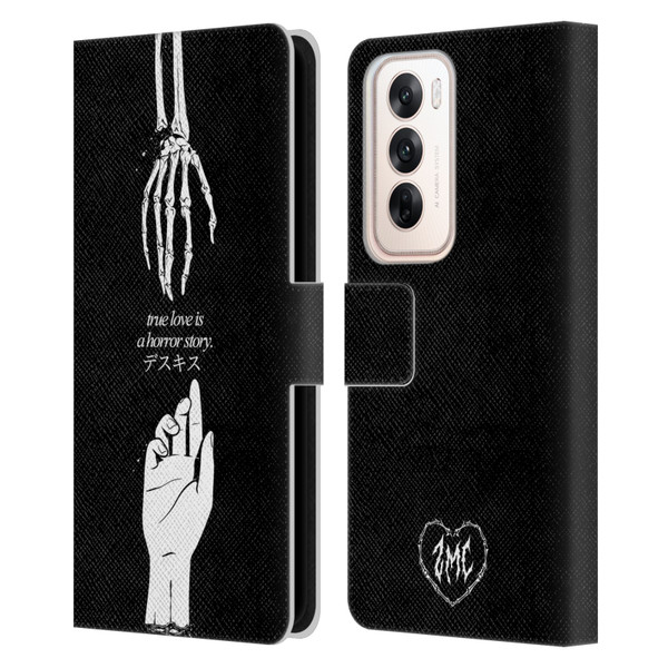 Zombie Makeout Club Graphics True Love Leather Book Wallet Case Cover For OPPO Reno12 5G