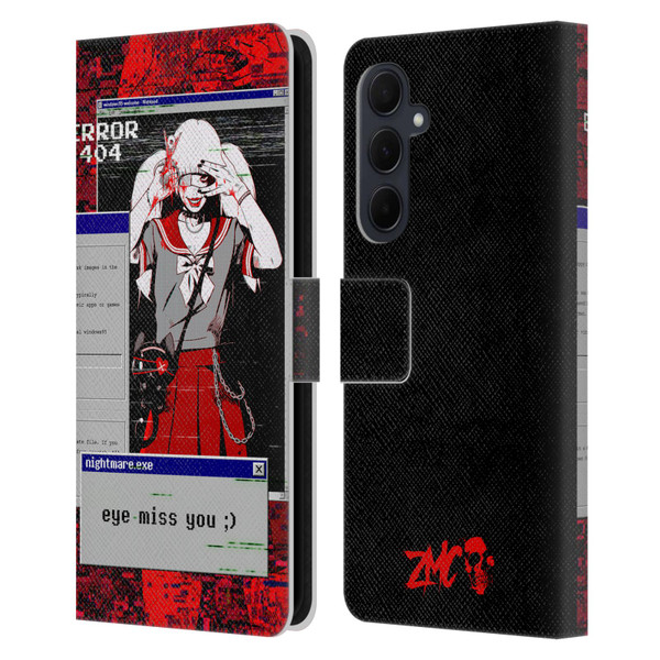Zombie Makeout Club Graphics Eye Miss You Leather Book Wallet Case Cover For Samsung Galaxy A35 5G