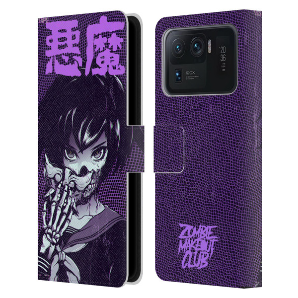 Zombie Makeout Club Graphics Skull Hand Leather Book Wallet Case Cover For Xiaomi Mi 11 Ultra