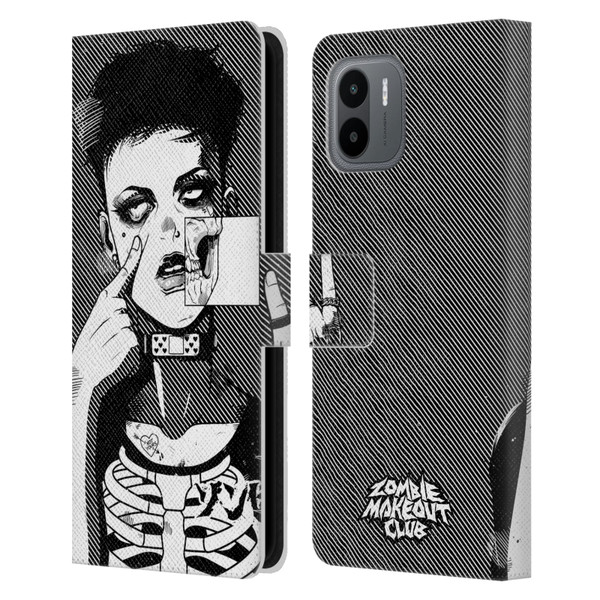 Zombie Makeout Club Graphics Dark Makeup Leather Book Wallet Case Cover For Xiaomi Redmi A2