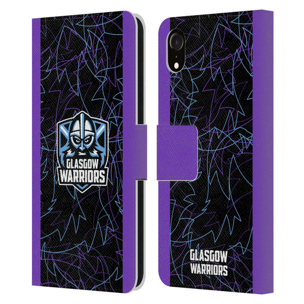 Glasgow Warriors 2024/25 Crest Kit Third Leather Book Wallet Case Cover For Apple iPhone XR