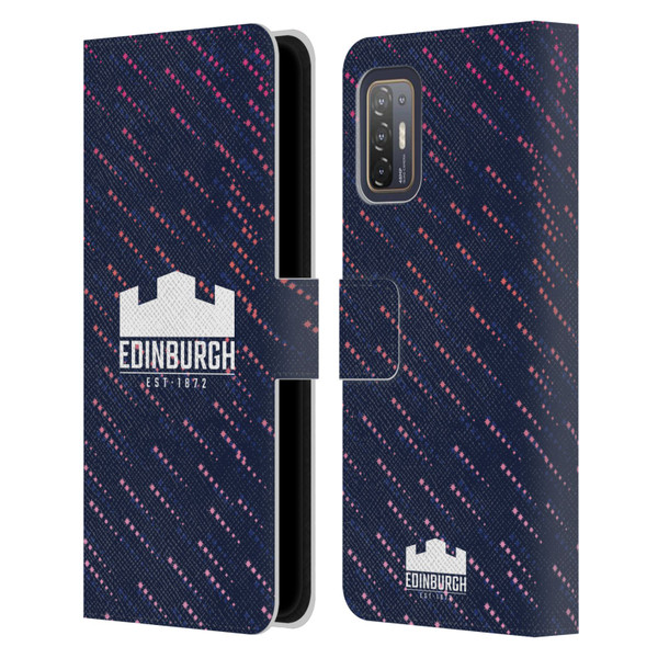 Edinburgh Rugby 2024/25 Crest Kit Training Leather Book Wallet Case Cover For HTC Desire 21 Pro 5G