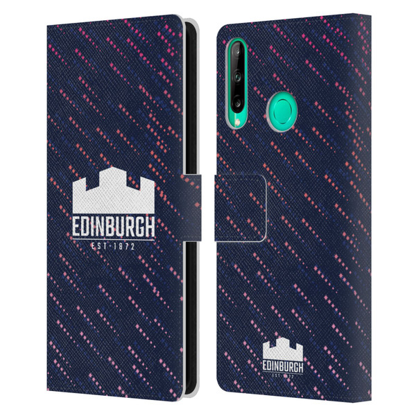 Edinburgh Rugby 2024/25 Crest Kit Training Leather Book Wallet Case Cover For Huawei P40 lite E