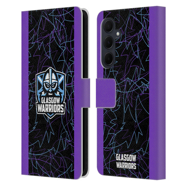 Glasgow Warriors 2024/25 Crest Kit Third Leather Book Wallet Case Cover For Samsung Galaxy A35 5G
