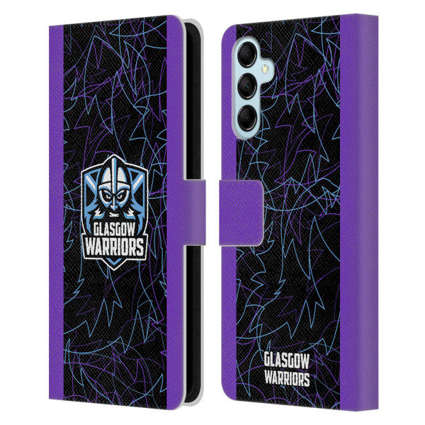 Glasgow Warriors 2024/25 Crest Kit Third Leather Book Wallet Case Cover For Samsung Galaxy M14 5G