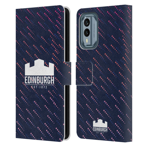 Edinburgh Rugby 2024/25 Crest Kit Training Leather Book Wallet Case Cover For Nokia X30